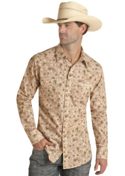 Men's Rock & Roll Cowboy Snap Front Shirt #RRMSOSR0QA