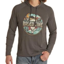 Rock N Roll Cowboy Men's Dale Graphic Hoodie