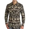 Rock N Roll Cowboy Men's Aztec Snap Shirt