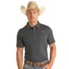 Rock N Roll Cowboy N Cowboy Mens Solid Polo