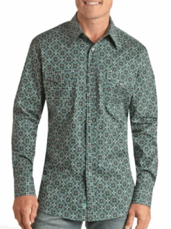 Men's Rock & Roll Cowboy Snap Front Shirt #RRMSOSR0PW