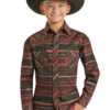 Boy's Rock & Roll Cowboy Snap Front Shirt #RRBSOSRZ1J