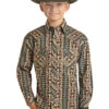 Boy's Rock & Roll Cowboy Snap Front Shirt #RRBSOSR09B