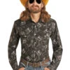 Men's Rock & Roll Snap Front Shirt #RRMSOSR091