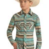 Boy's Rock & Roll Cowboy Snap Front Shirt #RRBSOSR0PZ