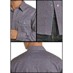 Rock & Roll Cowboy Men's Blue Fire Resistant Long Sleeve Shirt B2S6564 -Cowboy Deals Store 57 63ab8dfb 0711 4985 9cea 690a6f68bcde