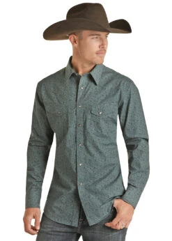 Men's Rock & Roll Cowboy Snap Front Shirt #RRMSOSRZ1R