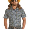 Men's Rock & Roll Cowboy Dale Brisby Snap Front Shirt #RRMS1SR0PR