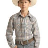 Boy's Rough Stock Snap Front Shirt #RSBSOSRZDH