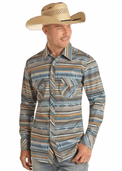Men’s Rock & Roll Cowboy Snap Front Shirt #RRMSOSR0R2