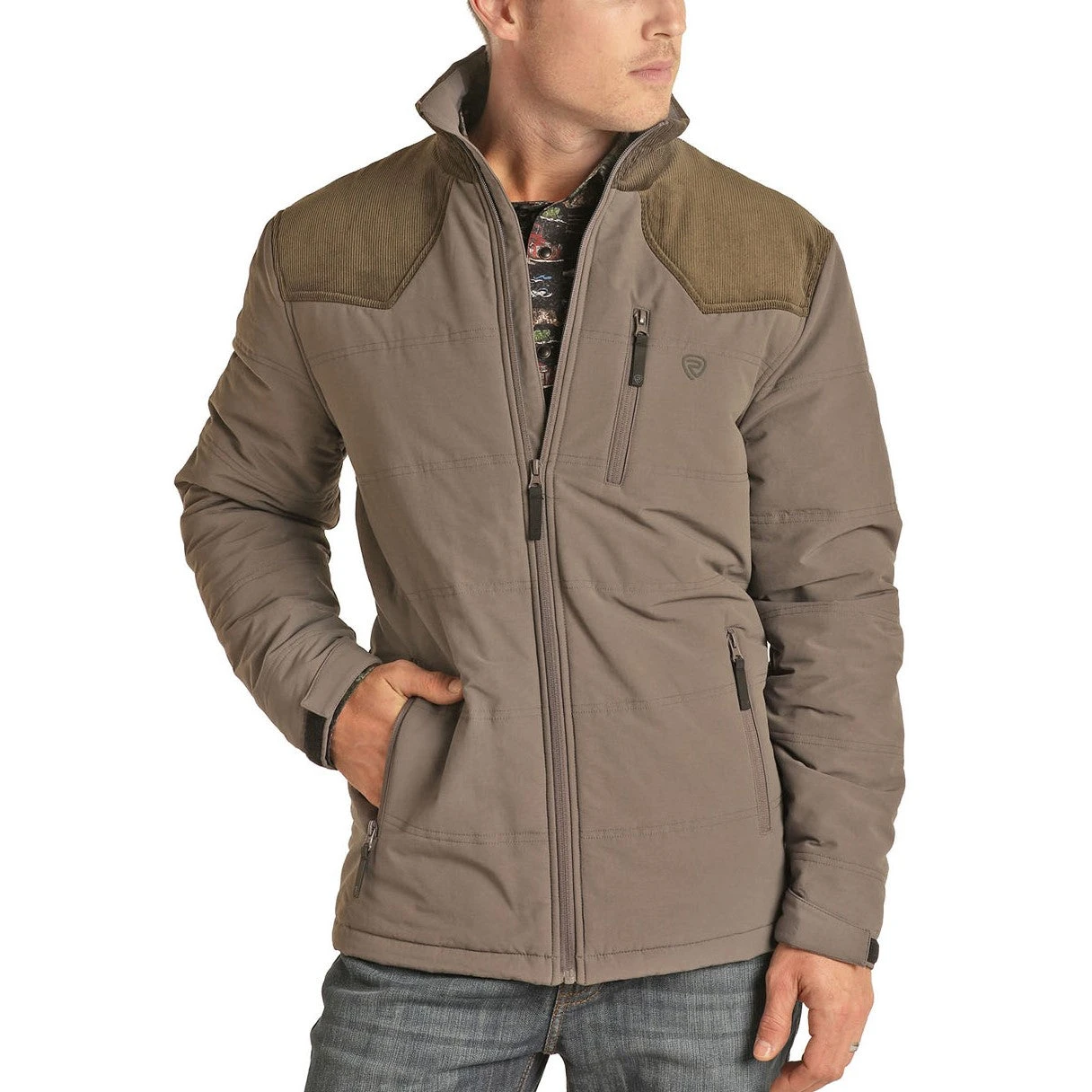 Rock & Roll Cowboy Men's CharcoalJacket 92-1107 1 Rock & Roll Cowboy Men's CharcoalJacket 92-1107