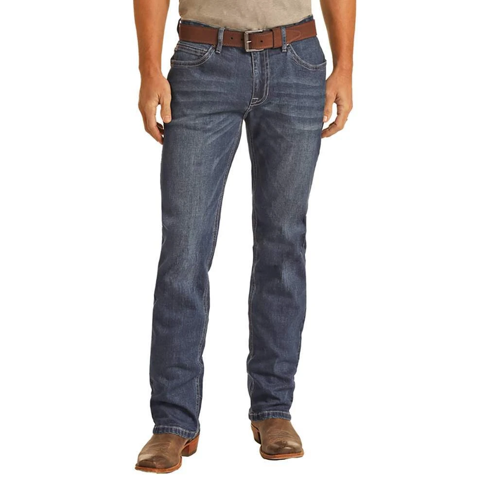 Rock N Roll Cowboy Men's Hooey X Roll Denim Revolver Jean 2 Rock N Roll Cowboy Men's Hooey X Roll Denim Revolver Jean - Image 2