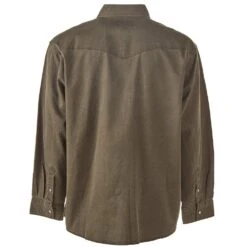 Cowboy Legend Men's Washed Olive Long Sleeve Snap Shirt -Cowboy Deals Store M 1579 3