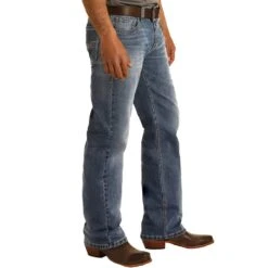 Rock N Roll Cowboy Men's And Double Barrel Light Wash Jeans -Cowboy Deals Store M0S7716 2