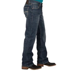 Rock N Roll Cowboy Mens N Double Barrel Relaxed Fit Straight Leg Jeans -Cowboy Deals Store MOS8553 2