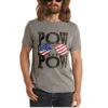 Rock & Roll Cowboy Men's Dale Brisby POW POW Slogan T-Shirt P9-9315