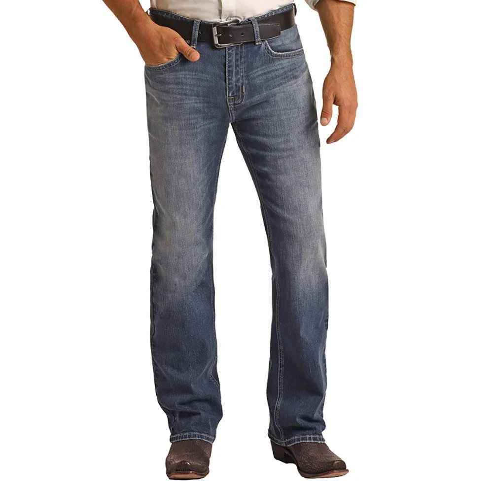 Rock N Roll Cowboy Men's Dale Brisby X Denim Double Barrel Straight Jean 2 Rock N Roll Cowboy Men's Dale Brisby X Denim Double Barrel Straight Jean - Image 2