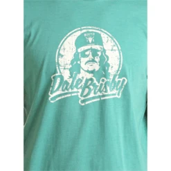 Rock & Roll® Unisex Dale Brisby Graphic Turquoise T-Shirt RRUT21R06G-86 -Cowboy Deals Store RRUT21R06G 86 2