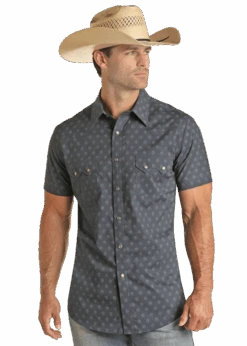 Men's Rock & Roll Cowboy Snap Front Shirt #RRMS1SR0QX