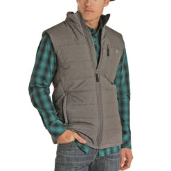 Cowboy Deals Store 3 Rock & Roll Cowboy Men's Performance GreyVest 98-1124