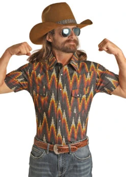 Men's Rock & Roll Cowboy Dale Brisby Snap Front Shirt #RRMS1SRZ7O