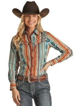 Cowboy Deals Store 26 Women's Rock & Roll Cowgirl Snap Front Shirt #RRWSOSR095