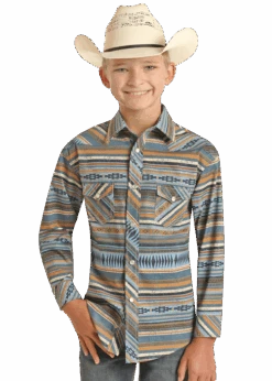 Boy's Rock & Roll Cowboy Snap Front Shirt #RRBSOSR0R2