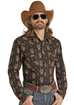 Men's Rock & Roll Cowboy Snap Front Shirt #RRMSOSRZ0K