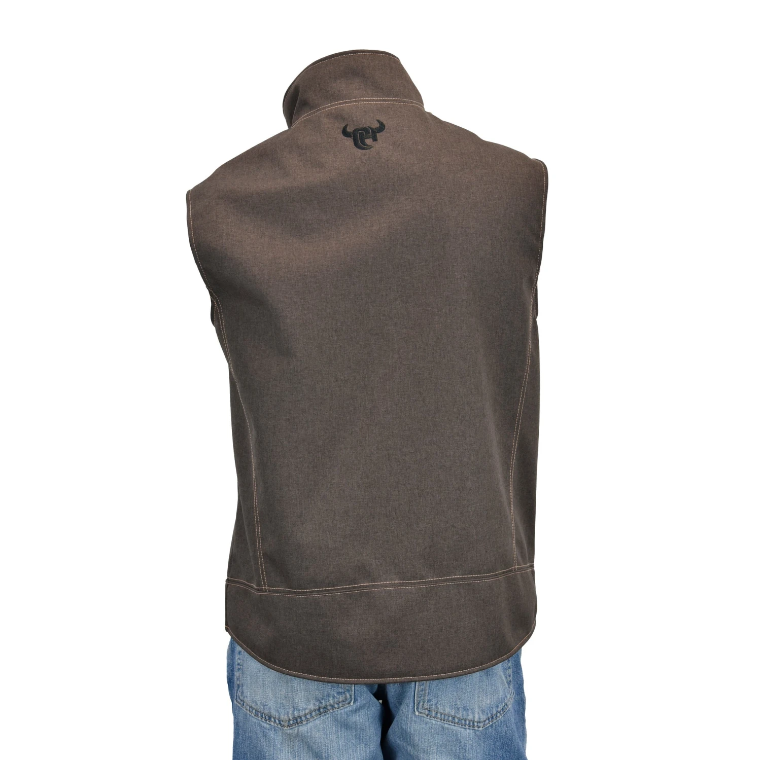 Cowboy Hardware Men's Tech Woodsman Dark Chocolate Brown Vest 185152-661 2 Cowboy Hardware Men's Tech Woodsman Dark Chocolate Brown Vest 185152-661 - Image 2